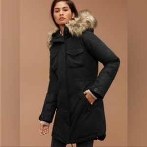 Aritzia Community Paradigm Coat in Black